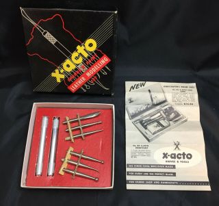 Rare Vintage 1950s X - ACTO Leather Modelling Set No.  90 Craft Holster Sheath belt 4