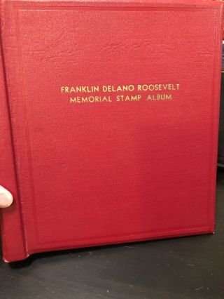 Franklin Delano Roosevelt Memorial Stamp Album First Edition Extremely Rare 1946