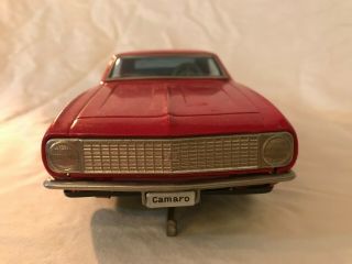 1967 Taiyo Japan 1:18 Chevrolet Camaro Ss Battery Operated Tin Toy Car 67 Rare