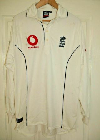 England Cricket Shirt The Ashes 2005 Match Player Spec Rare E323