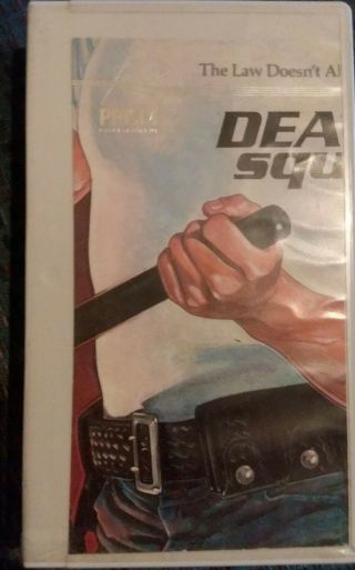 Death Squad - Rare Prism Cutbox Vhs (crime,  Action,  Thriller,  80s)