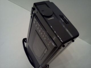 Vintage Sanyo MS 30 Mini Boombox Radio Cassette Recorder AM FM RARE 4