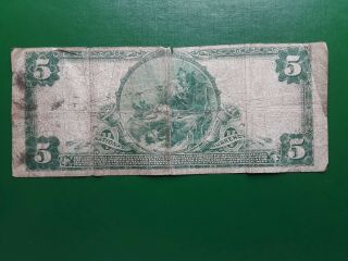 Rare 1902 $5 National Bank Note: The First National Bank of Iron River,  Michigan 2