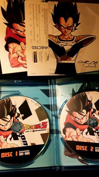Dragon Ball Z Level 1.  1 Blu Ray Complete Slipcover Inserts OOP Rare 3