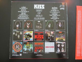 KISS - BEST OF THE SOLO ALBUMS LP 1980 GERMAN LOGO VINYL RECORD RARE 3