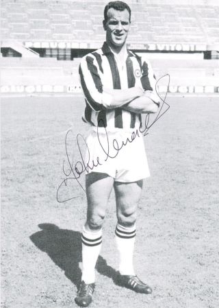 Rare John Charles Signed 6x4 Postcard Photo Leeds United Autograph Juventus