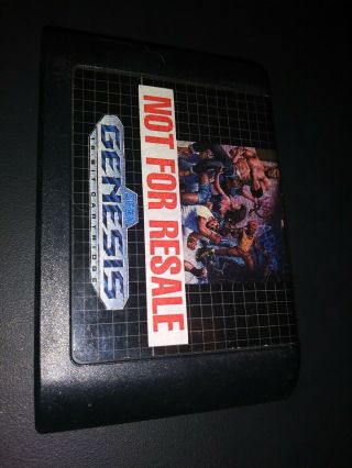 Streets of Rage 2 (Sega Genesis,  1992) Cartridge Only Cart Rare Not For Resale 2