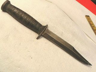 Rare Unmarked Ww2 Fighting Knife Antique Military Knife Trench Warfare Knife