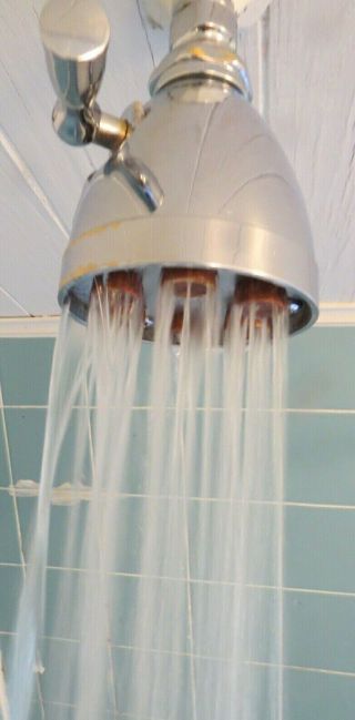 Powerful Rare 1950 ' s Model 1 Speakman Iconic Showerhead With Volume Control 2