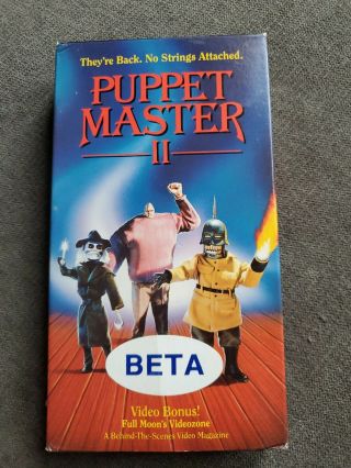 Puppet Master Ii 1990 Betamax Beta Very Rare Horror