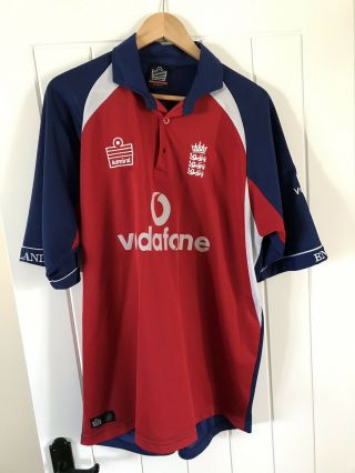 England One Day Cricket Shirt Size Xl - Admiral Vodafone Rare Vintage Retro