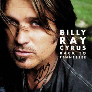Billy Ray Cyrus Hand Signed Back To Tennessee Cd Booklet Country Music Rare