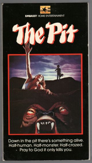 The Pit (1981) Horror Monsters Bully Revenge Embassy Slipsleeve Intact Vhs Rare