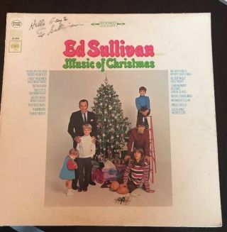 Ed Sullivan Signed Autographed Lp “music Of Christmas” Jsa Rare