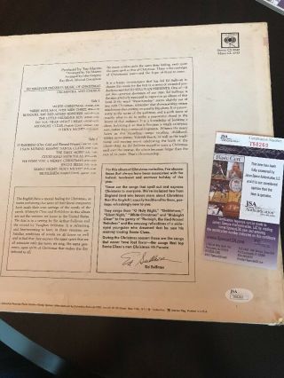 Ed Sullivan Signed Autographed LP “Music Of Christmas” JSA Rare 3