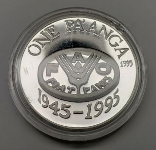 1995 Tonga 1 Paanga Silver Proof Coin Rare