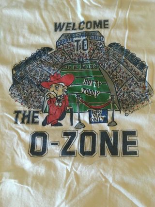 Rare Ole Miss Rebels Football L T - Shirt Hottie Toddy The O Zone 2005