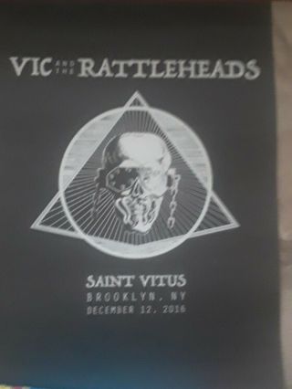 Megadeth General Vic & Rattleheads Special Event Poster 12/12/2016 16/100 Rare