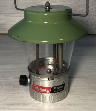 Vintage Coleman Propane Lantern Model 5107 Great Rare Single Burner Wow