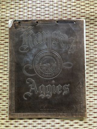 Rare 1923 Kansas State Agricultural College Aggies Calendar W/ Vintage Photos