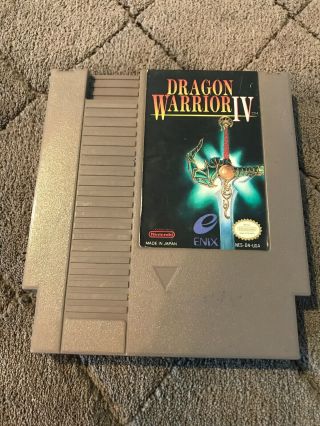 Dragon Warrior Iv - Nintendo Entertainment System - 1992 Rare Nes