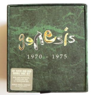 Genesis 1970 - 1975 - Boxset 7 Hybrid Sacds,  6 Dvd Made In Eu 2008 Very Rare Oop