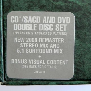 GENESIS 1970 - 1975 - BOXSET 7 HYBRID SACDS,  6 DVD MADE IN EU 2008 VERY RARE OOP 6