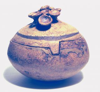 Rare Mid Century Mcm Isabel Parks/hollow Covered Vessel Studio Art Pottery Jar