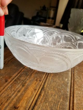 Lalique Crystal Bowl Signed - Authentic BIRD DESIGN - STUNNING RARE 3