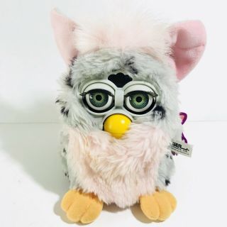 Furby 1998 Rare Tiger Electronics 70 - 800,  Pink Belly,  Green Eyes