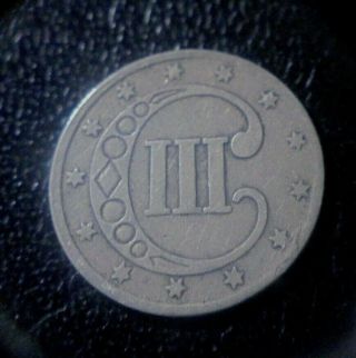 Rare 1852 Rev Silver 3c 3 Cent Piece Trime Coin Pre Civil War Great Date