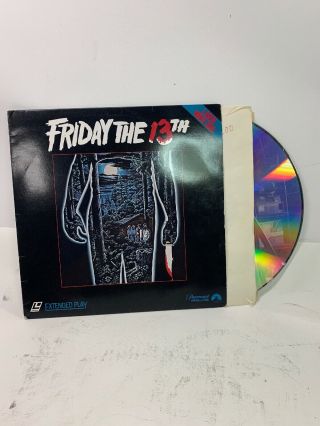Friday The 13th Laserdisc Rare 1982 Sean Cunningham Tom Savini