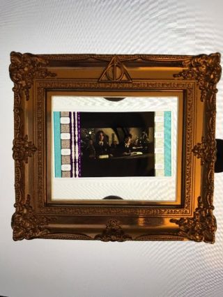 Rare Framed Harry Potter Film Cell Pin With 3 Movie Cells