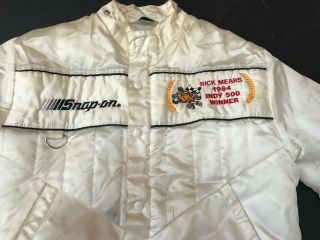 Snap On Tools Collectable 1984 Rick Mears Indy 500 Jacket SzMed VERY RARE ANTIQU 2
