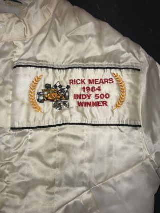Snap On Tools Collectable 1984 Rick Mears Indy 500 Jacket SzMed VERY RARE ANTIQU 4