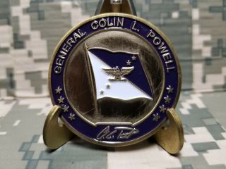 Rare General Colin L.  Powell Chairman,  Joint Chiefs Of Staff Cjcs Challenge Coin