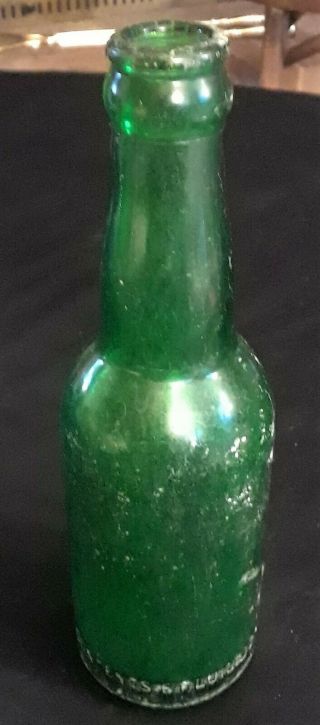 Rare Straight Side Emerald Green Coca Cola Bottle Oswego,  Ny