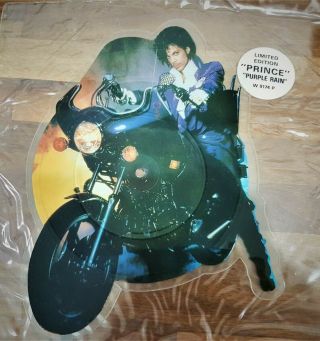 Prince - Purple Rain - Very Rare Uk Shaped Picture Disc (moterbike/shape/vinyl)