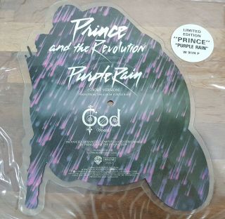 PRINCE - Purple Rain - Very Rare UK Shaped Picture Disc (Moterbike/Shape/Vinyl) 4