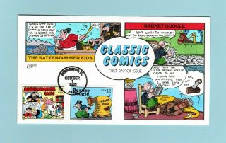 U.  S.  Fdc 3000 Rare Collins Cachet - Katzenjammer Kids From The Comic Strips Set