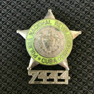 Rare Antique Military Pin Badge Cuban Army Officer Uniform Gala Revolution Merit