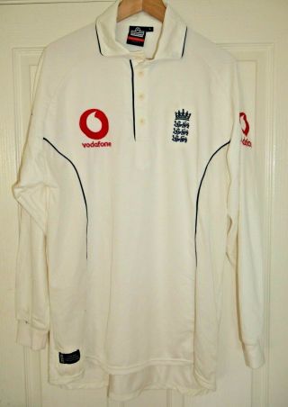 England Cricket Shirt The Ashes 2005 Match Player Spec Rare L E325