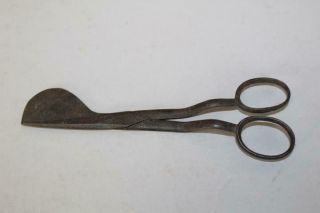 A Rare 18th C American Wrought Iron Wick Trimmer Candle Snuffer