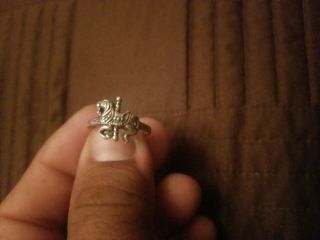 Rare James Avery Carousel Horse Ring 925 Sterling Silver Size 7
