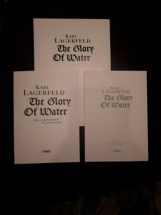 Rare Karl Lagerfeld - The Glory Of Water (2013 Paris Exhibition Pack And Prints)