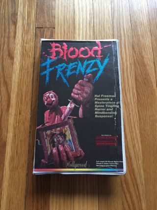 Blood Frenzy (1987) Hollywood Home Video Vhs Horror Slasher Cult Extremely Rare