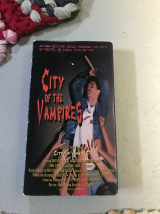 City Of The Vampires Horror Sov Slasher Rare Oop Vhs Big Box Slip