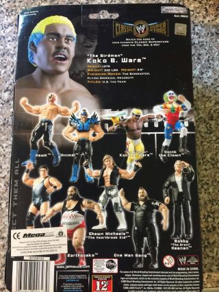 Koko B Ware WWF Classic Superstars WWE Jakks Very Rare MOC 2