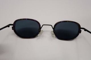 Rare Vtg 1994 L.  A.  Eyeworks Sanger Rx Eyeglasses Frame Purple Gray Tortoise 9123 7