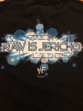 VINTAGE WWF Chris Jericho Y2J T - Shirt Raw is Jericho XL WWE WCW ECW NWO Rare 6